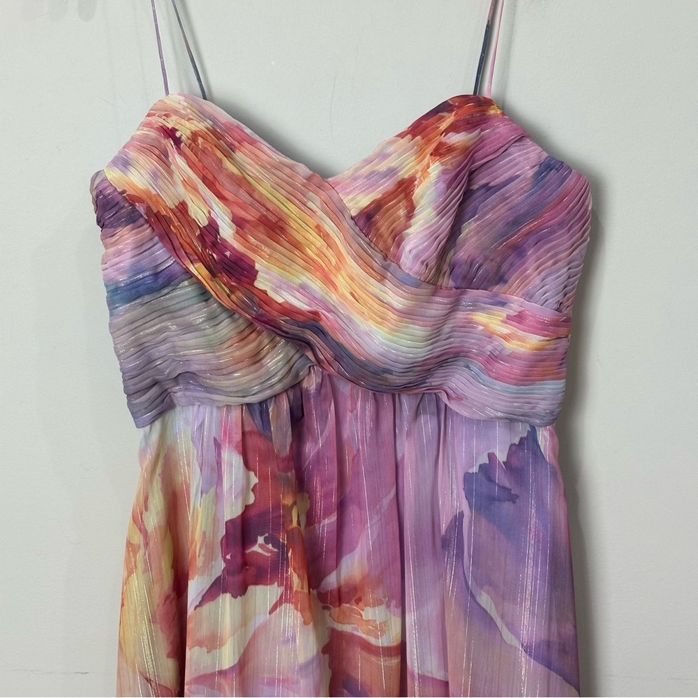 Eliza J Floral Maxi Dress - Purple and Pink - Picture 4 of 8